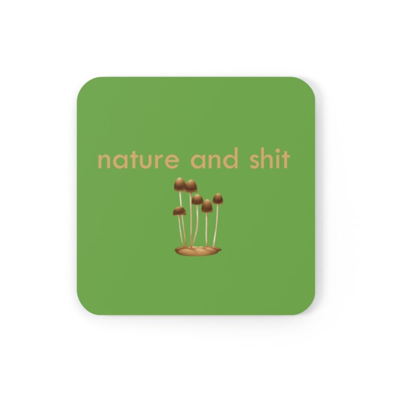 Nature And Shit Mushroom Coaster Set