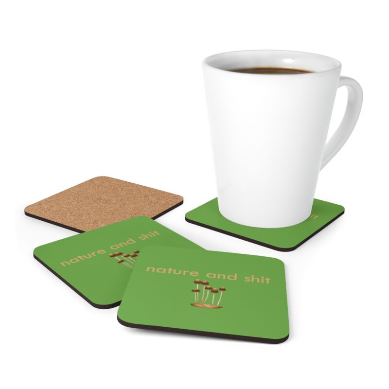 Nature And Shit Mushroom Coaster Set