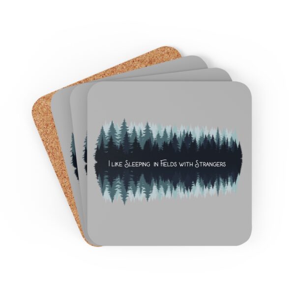 I Like Sleeping In Fields With Strangers Funny Camping Coaster Set