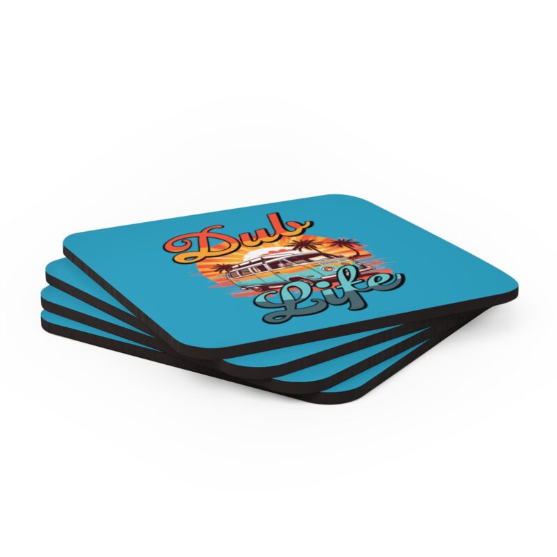 Dub Life Corkwood Coaster Set