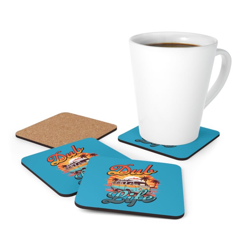 Dub Life Corkwood Coaster Set