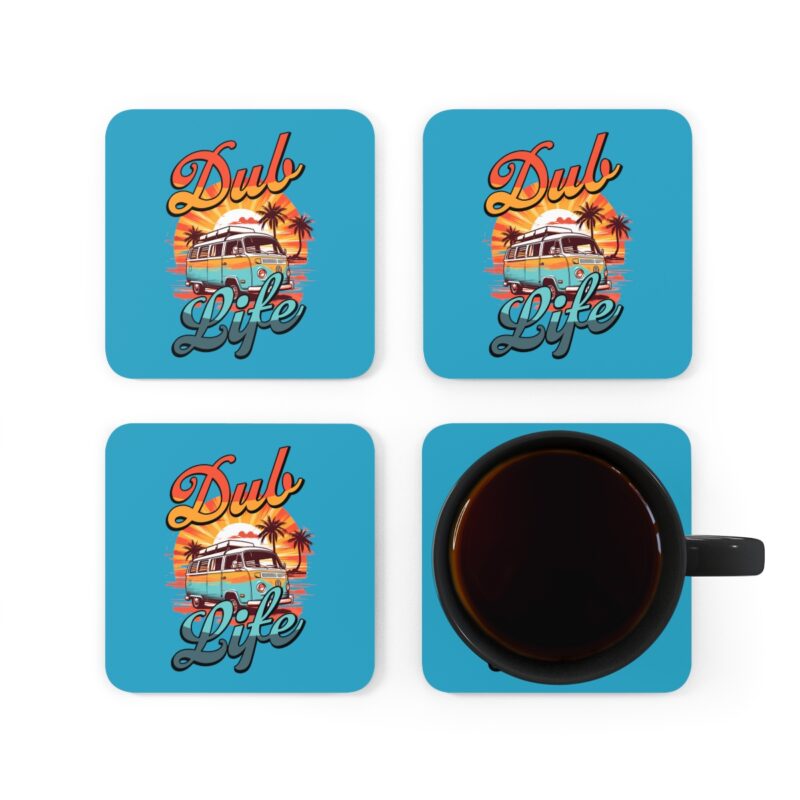 Dub Life Corkwood Coaster Set