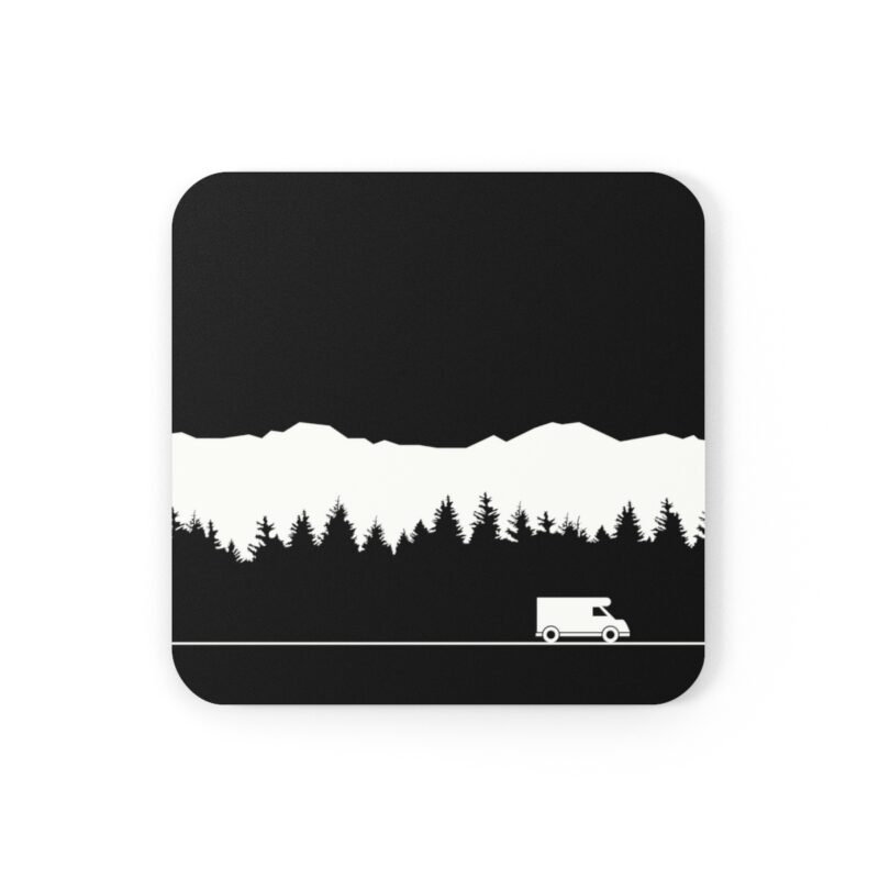 Motorhome In The Mountains Coaster Set