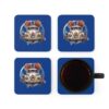 Clown Vw Bug Corkwood Coaster Set