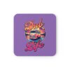 Vw Camper Dub Life Purple Coaster Set