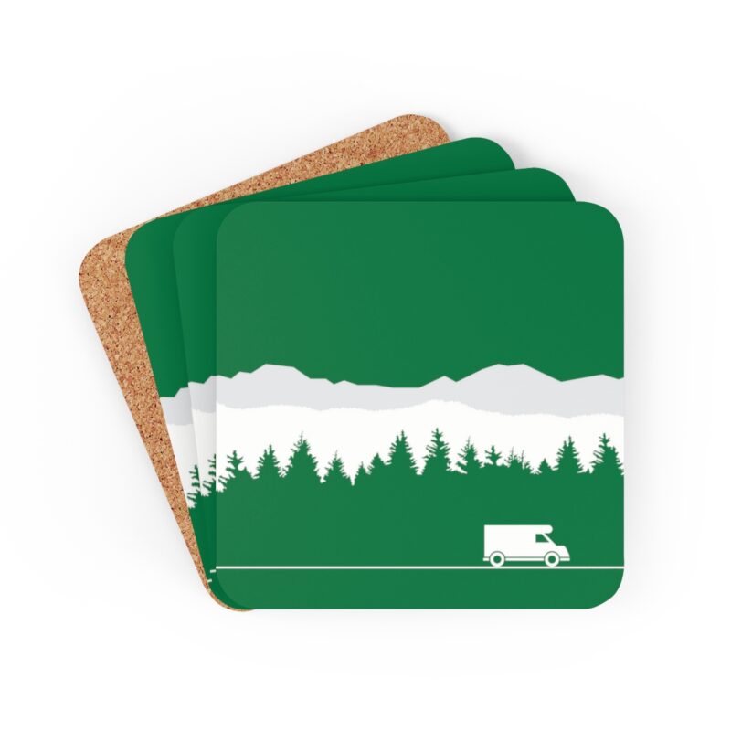 Caravan In The Mountains Coaster Set