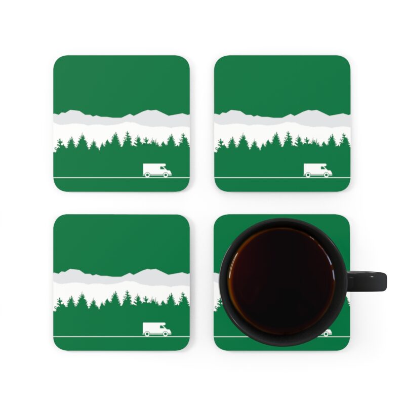 Caravan In The Mountains Coaster Set