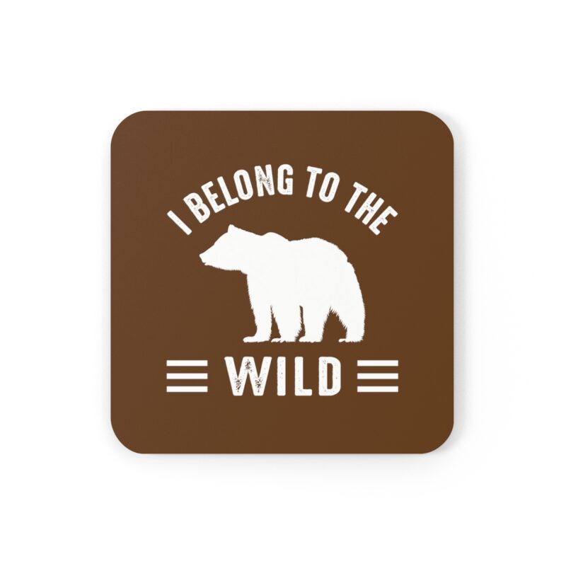 I Belong To The Wild Bear Coaster Set