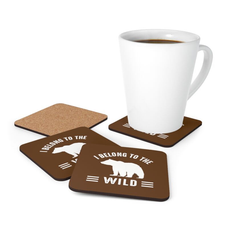 I Belong To The Wild Bear Coaster Set