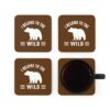 I Belong To The Wild Bear Coaster Set