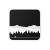 Minimalist Cyclist In Mountains Coaster Set