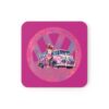 Barbiecore Van Girl Corkwood Coaster Set