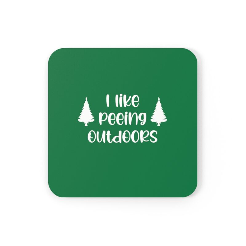 I Like Peeing Outdoors Coaster Set