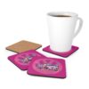 Barbiecore Van Girl Corkwood Coaster Set