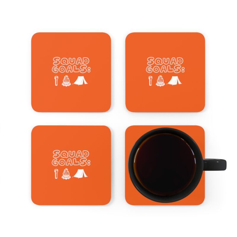 Camping Squad Goals Coaster Set