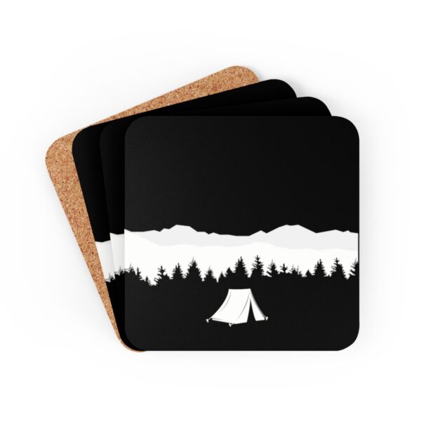 Tent In The Mountains Coaster Set