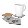 Evil Vw Brain Clown Corkwood Coaster Set