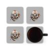 Evil Vw Brain Clown Corkwood Coaster Set