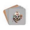 Evil Vw Brain Clown Corkwood Coaster Set