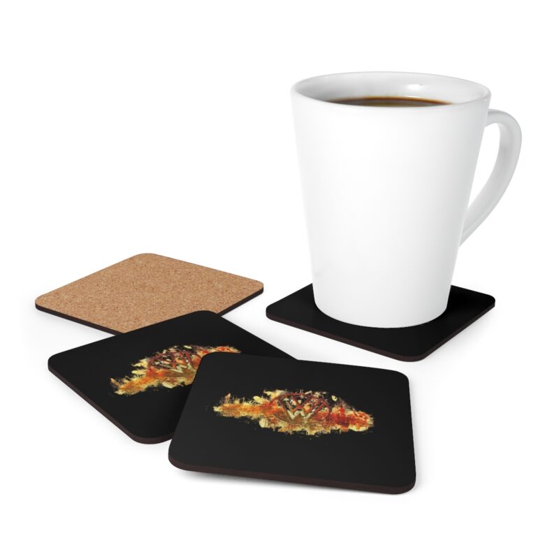 Scorched Vw Logo Corkwood Coaster Set