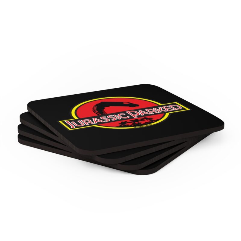 Jurassic Parked Funny Vw Camper Coaster Set