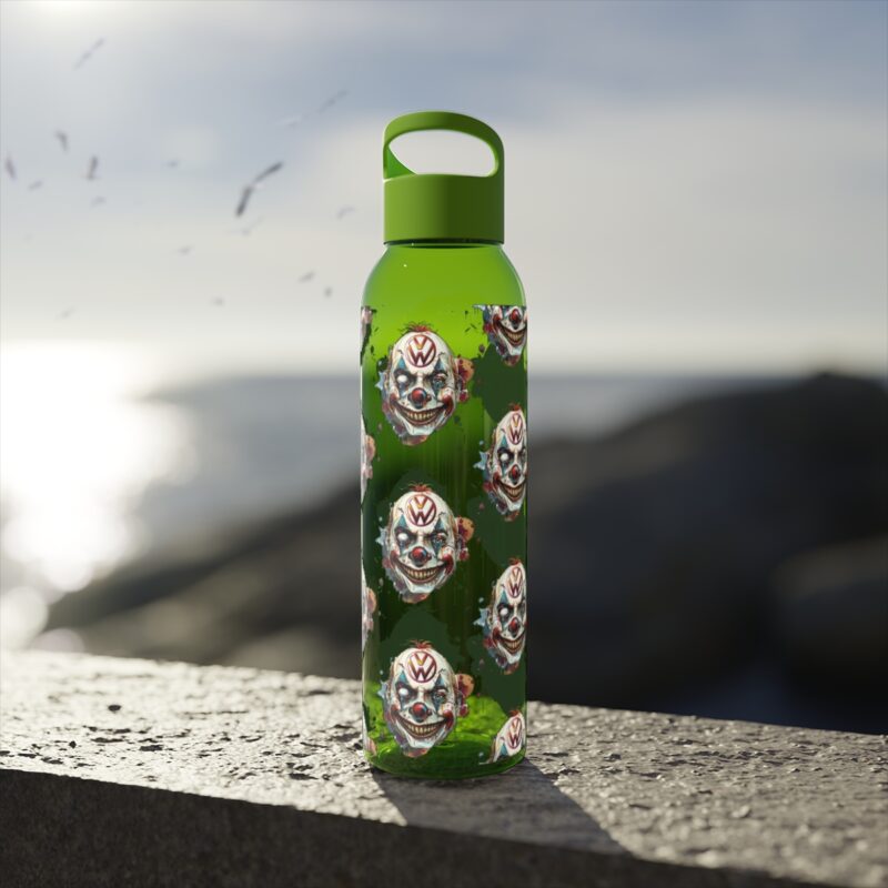 Evil Vw Brain Clown Sky Water Bottle