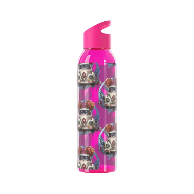 Clown Vw Bug Sky Water Bottle