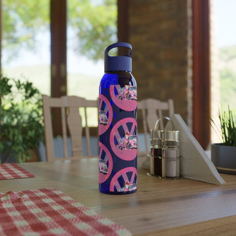 Barbiecore Van Girl Sky Water Bottle