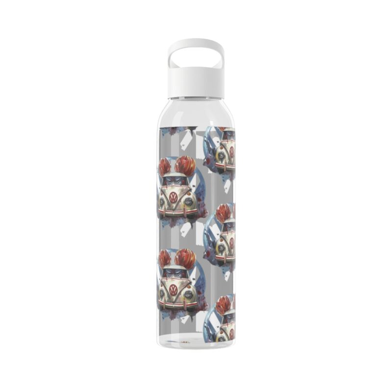Clown Vw Bug Sky Water Bottle