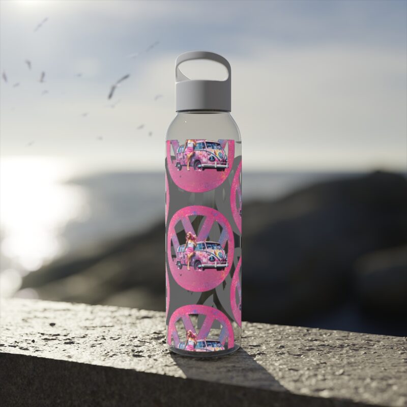 Barbiecore Van Girl Sky Water Bottle