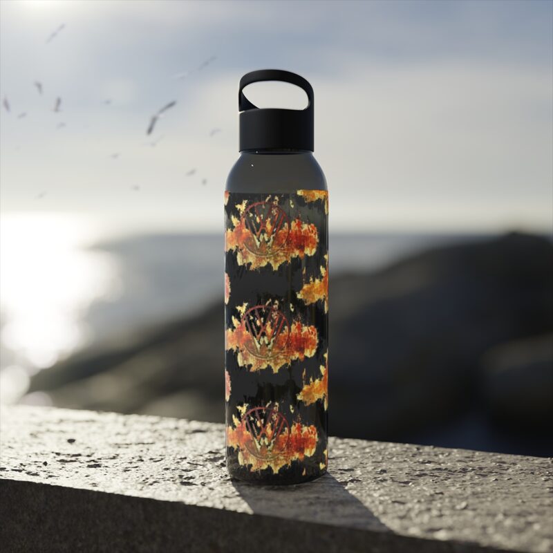 Scorched Vw Logo Sky Water Bottle