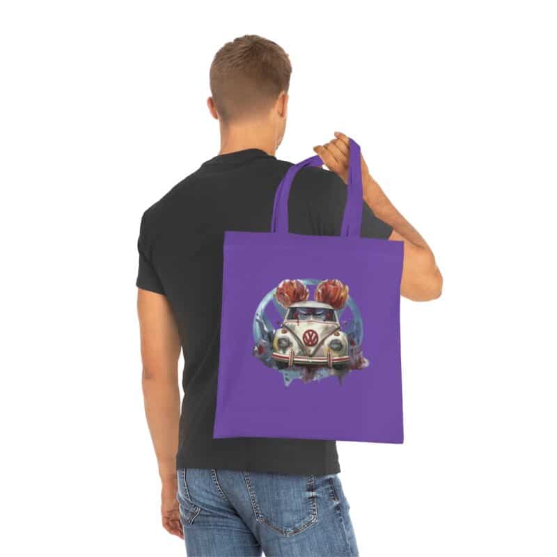 Clown Vw Bug Cotton Tote Bag