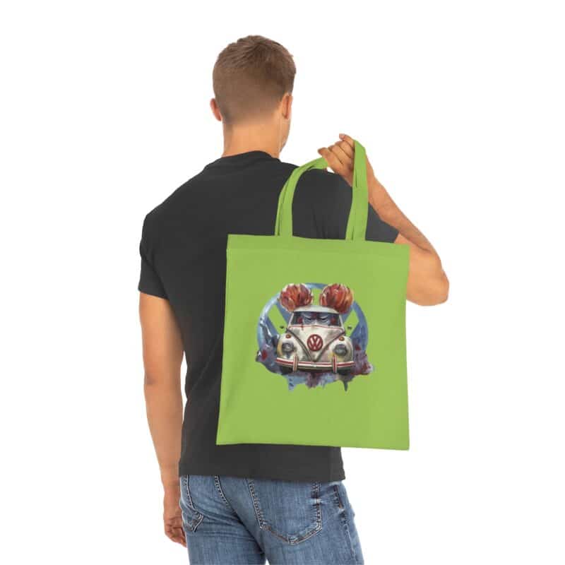 Clown Vw Bug Cotton Tote Bag