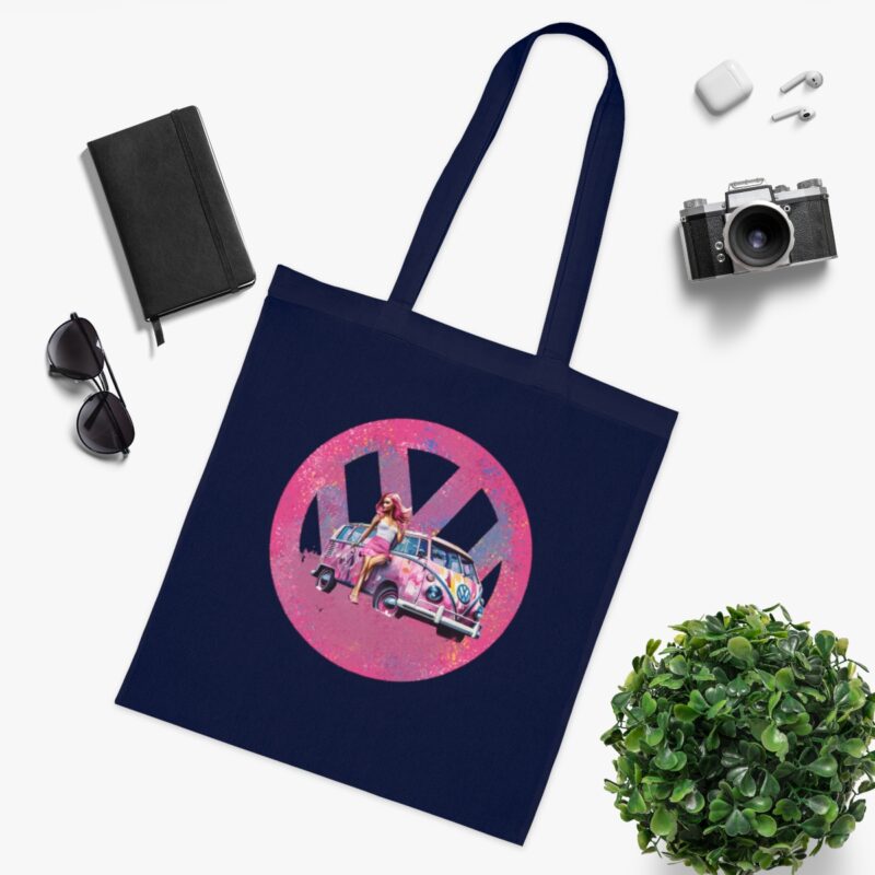 Barbiecore Vangirl Cotton Tote Bag