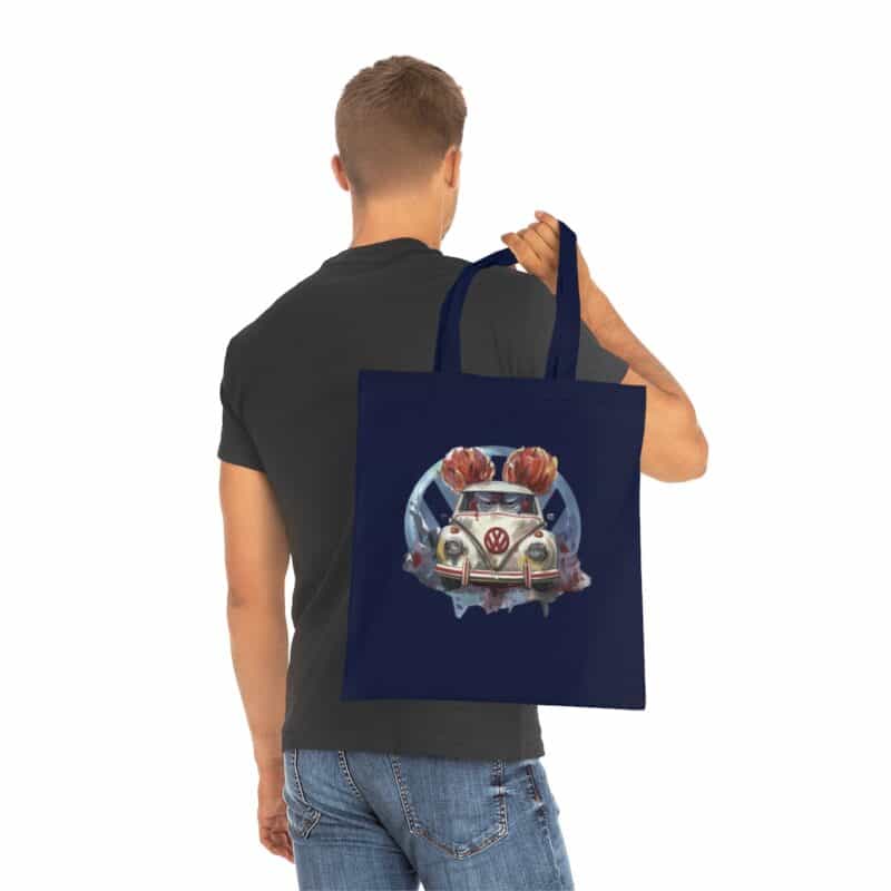 Clown Vw Bug Cotton Tote Bag