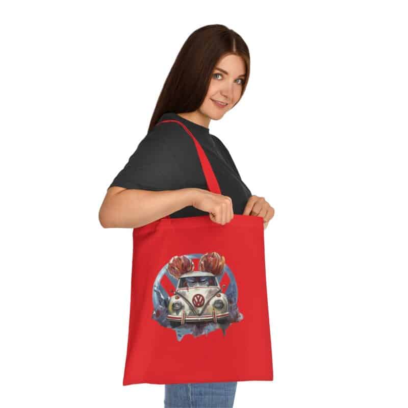 Clown Vw Bug Cotton Tote Bag