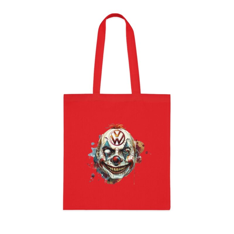 Evil Vw Clown Brain Cotton Tote Bag