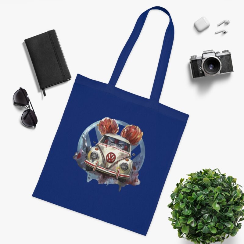 Clown Vw Bug Cotton Tote Bag