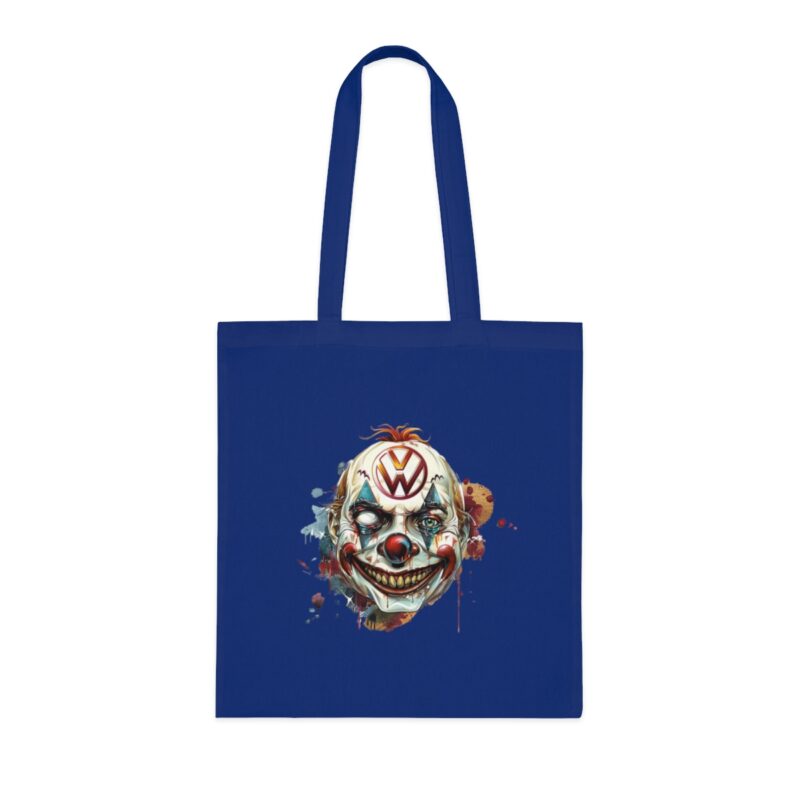 Evil Vw Clown Brain Cotton Tote Bag