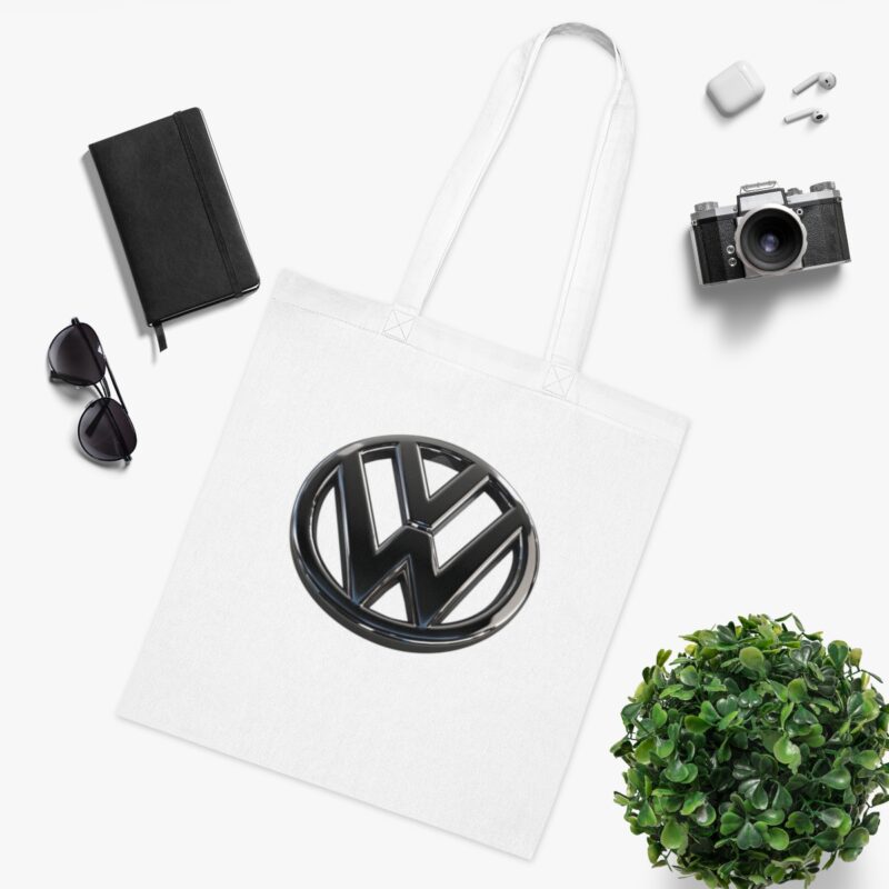 Vw Perspective Logo Cotton Tote Bag