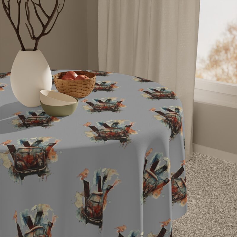 Rusty Vw Camper Tablecloth