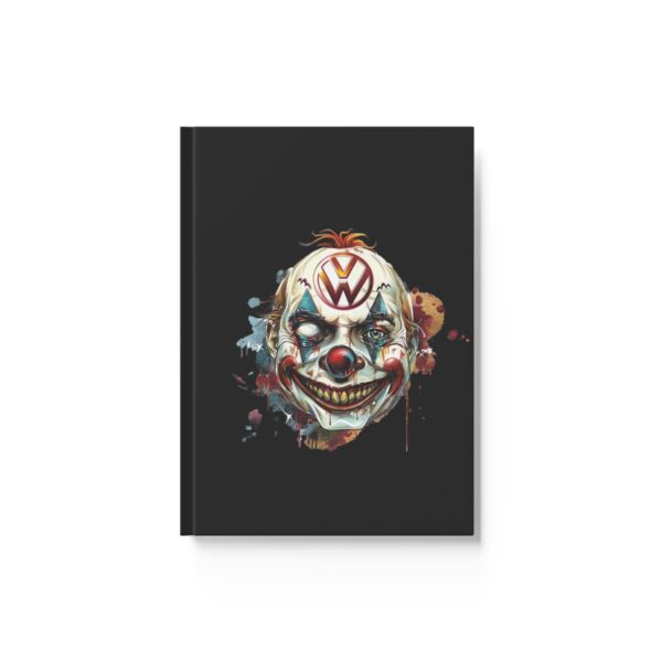 Evil Vw Brain Clown Hard-backed Journal