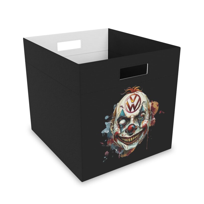 Evil Vw Brain Clown Collapsible Felt Storage Box