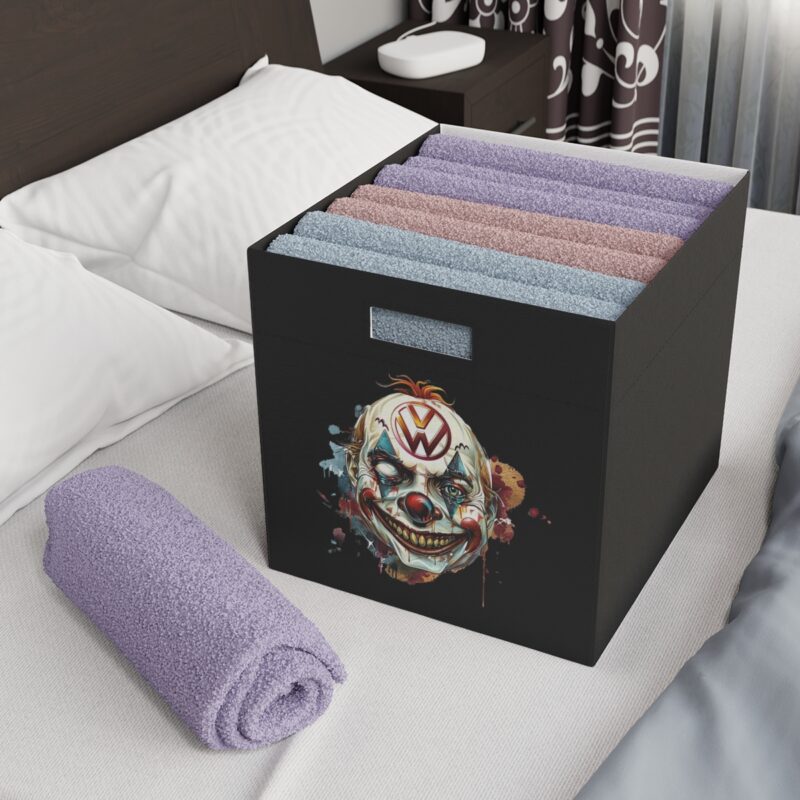 Evil Vw Brain Clown Collapsible Felt Storage Box