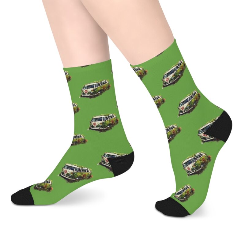 Rescued Vw Camper Mid-length Socks