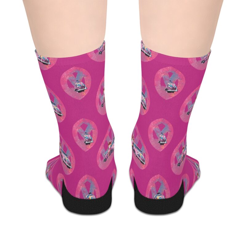 Barbiecore Van Girl Mid-length Socks