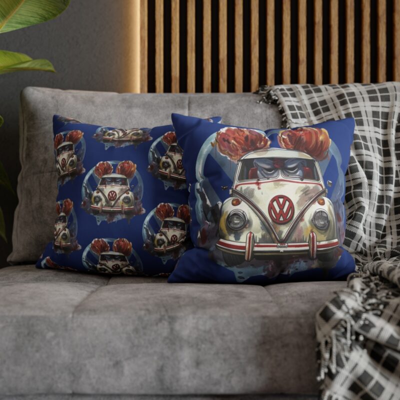 Clown Vw Bug Square Double-sided Cushion Cover