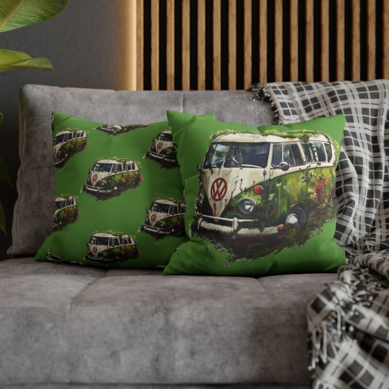 Rescued Vw Camper Square Double-sided Cushion Cover