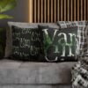 Outdoor Van Girl Square Double-sided Cushion Cover