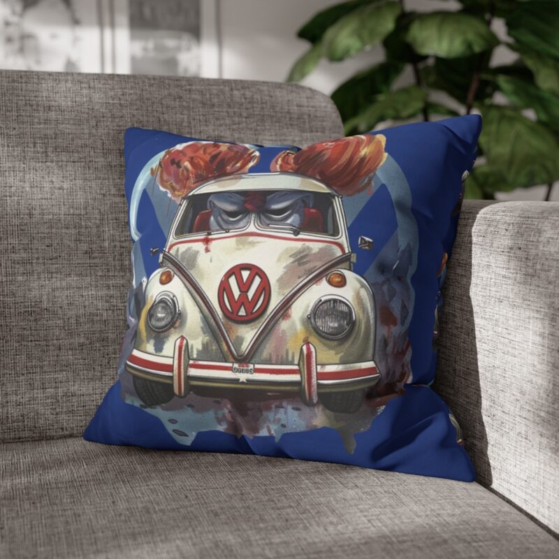 Clown Vw Bug Square Double-sided Cushion Cover